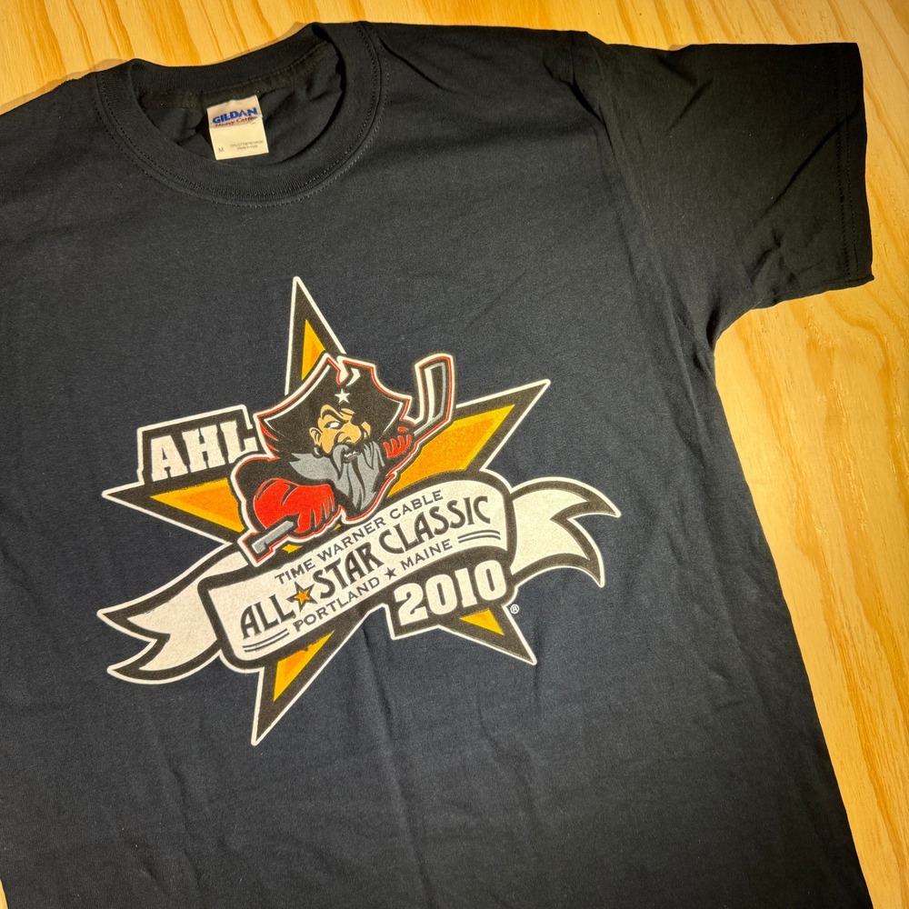 Gildan Men's AHL All-Star Classic 2010 Portland Maine Hershey Bears Tee Black M